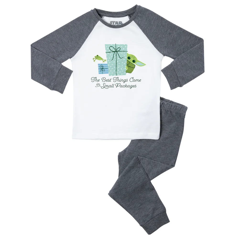 Star Wars Yoda Gift Kids' Pyjamas - Grey White - 3-4 ans Image 1