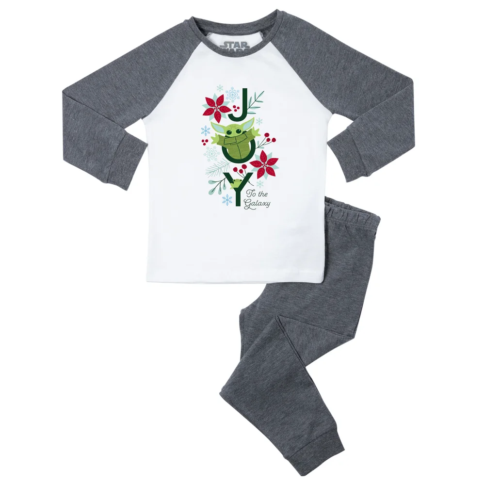 Star Wars Joy To The Galaxy Kids' Pyjamas - Grey White - 3-4 ans Image 1