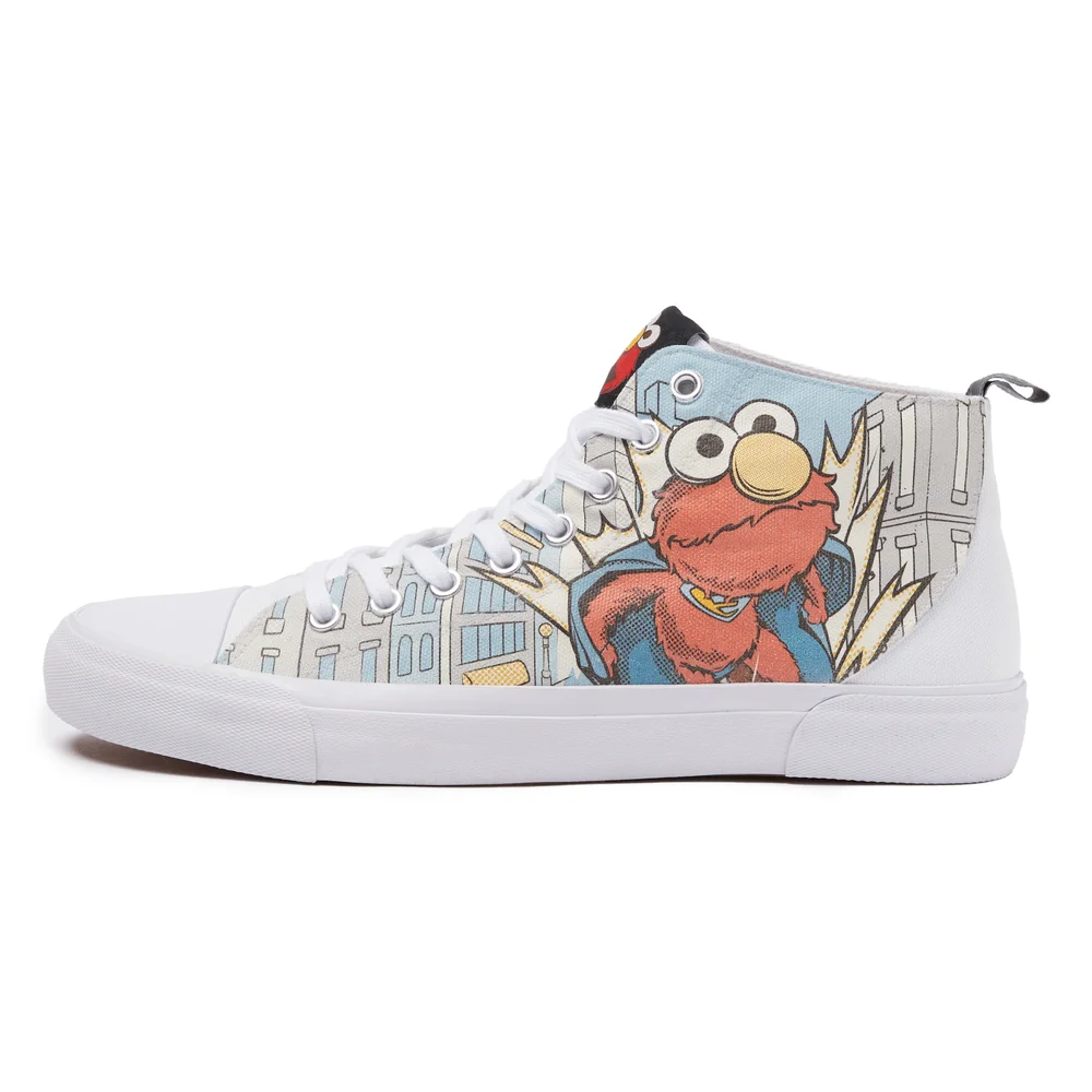 Akedo x Sesame Street Elmo Coupe Montante - Blanc - UK 7 / EU 40.5 / US Men's 8 / US Women's 9 Image 1