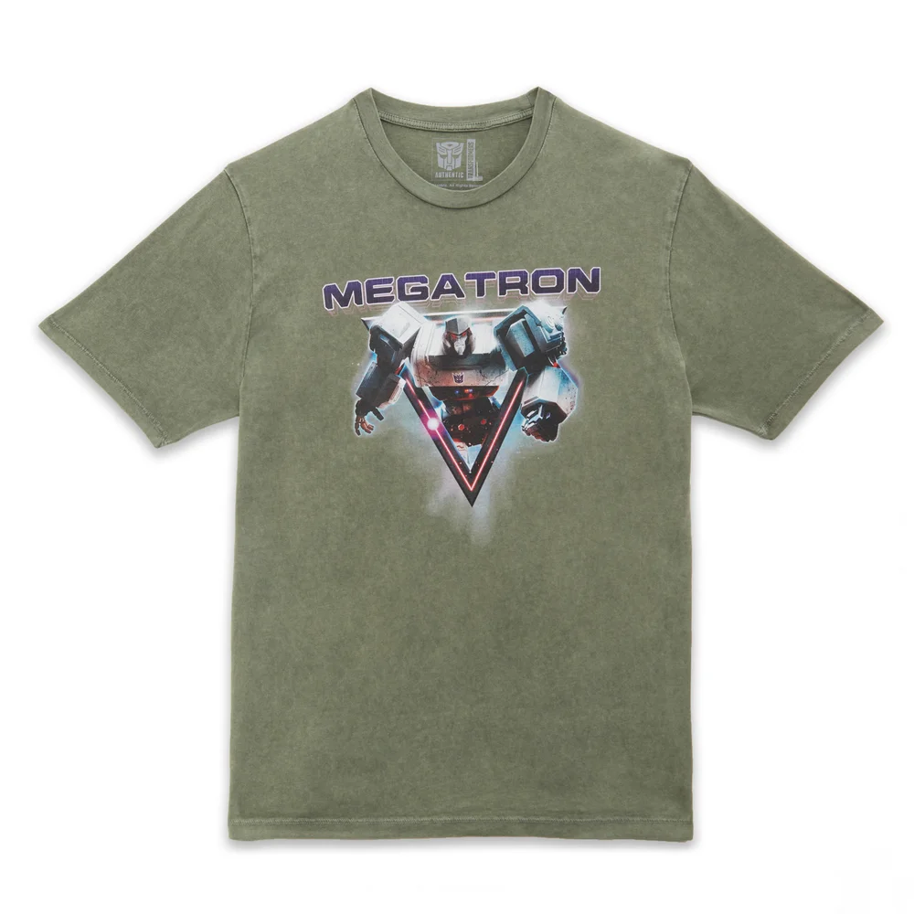 Transformers Megatron Unisex T-Shirt - Khaki Acid Wash - M Image 1