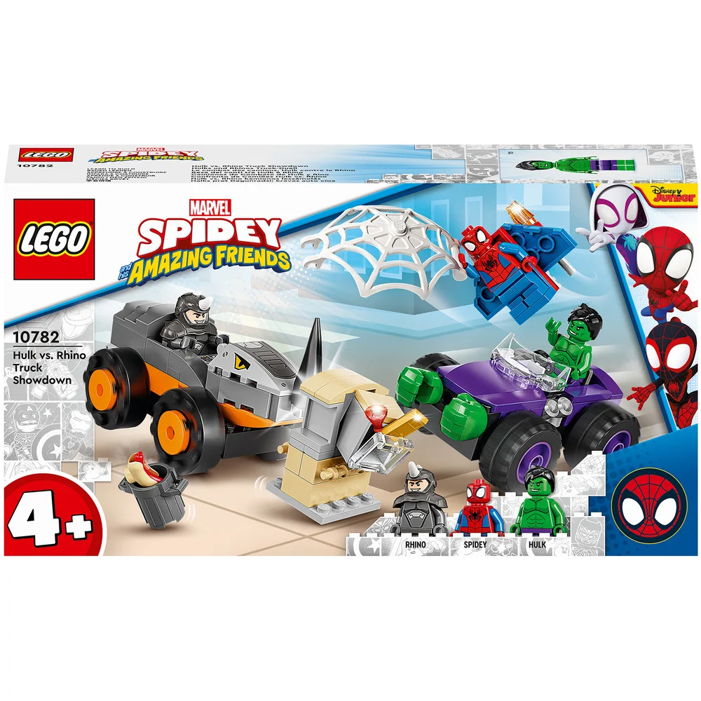 LEGO Marvel Le Combat Des Camions, Hulk contre le Rhino, Jouet Enfants +4 Ans(10782) Image 1