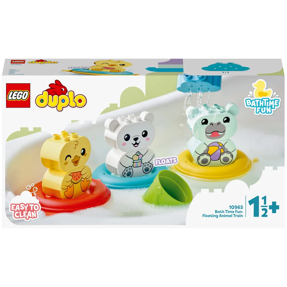 LEGO DUPLO Jouet de Bain : Le Train Flottant des Animaux, Set pour Bébé, Enfant (10965) Image 1