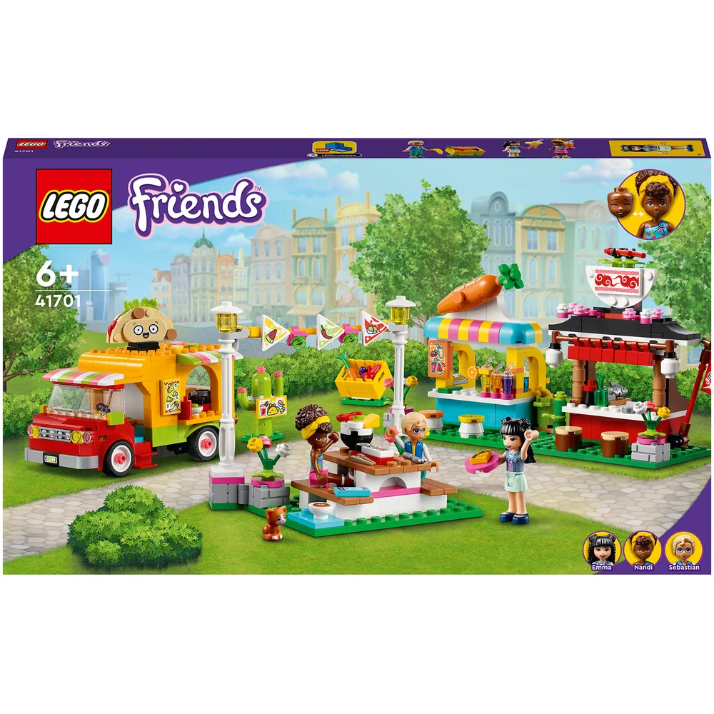 LEGO Friends: Le Marché de Street Food, Jouet Camion Bar à Jus pour Enfants +6 ans(41701) Image 1