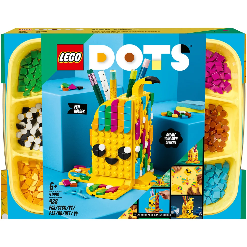 LEGO DOTS: Cute Banana Pen Holder Crafts Set for Kids (41948) Image 1