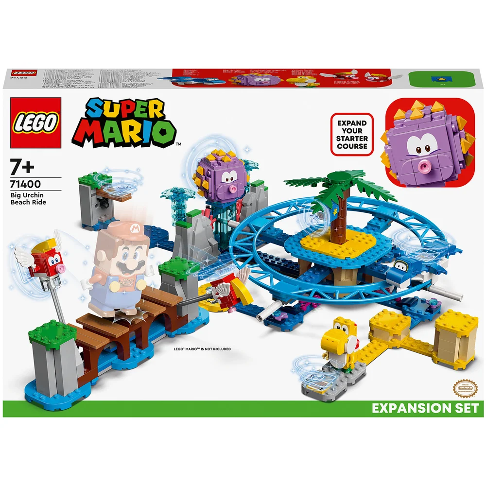 LEGO Super Mario Set d’Extension La Plage Du Maxi-Oursin, Jeu de Construction(71400) Image 1