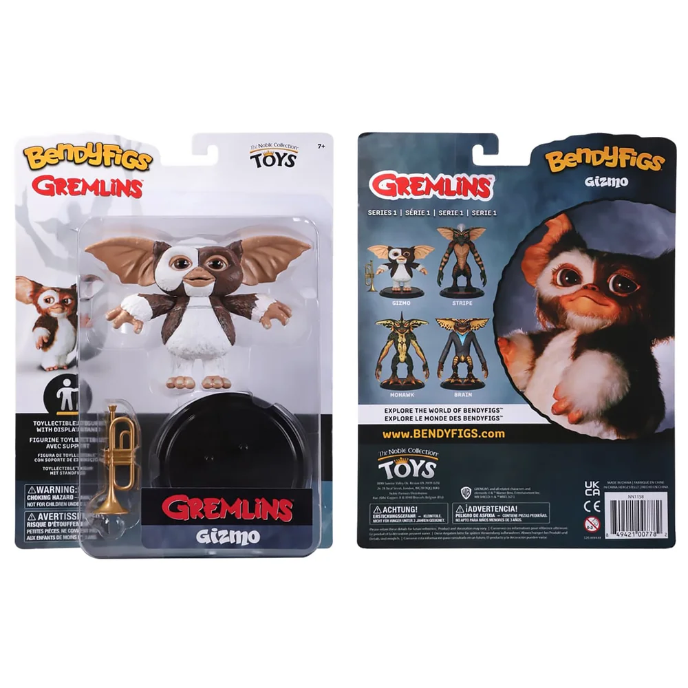 Noble Collection Gremlins Gizmo BendyFig 4 Inch Action Figure Image 1