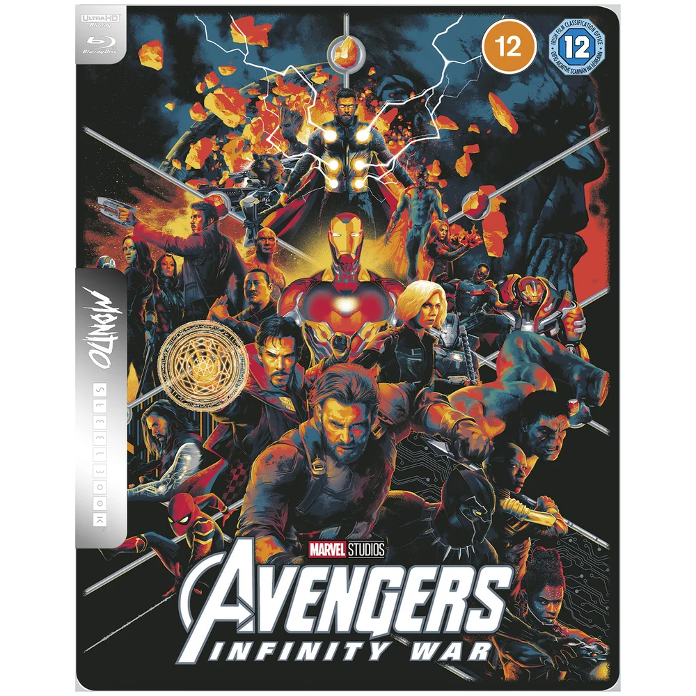 Avengers : Infinity War des Studios Marvel - Mondo #54 - Steelbook 4K Ultra HD (Blu-ray inclus) en Exclusivité Zavvi Image 1