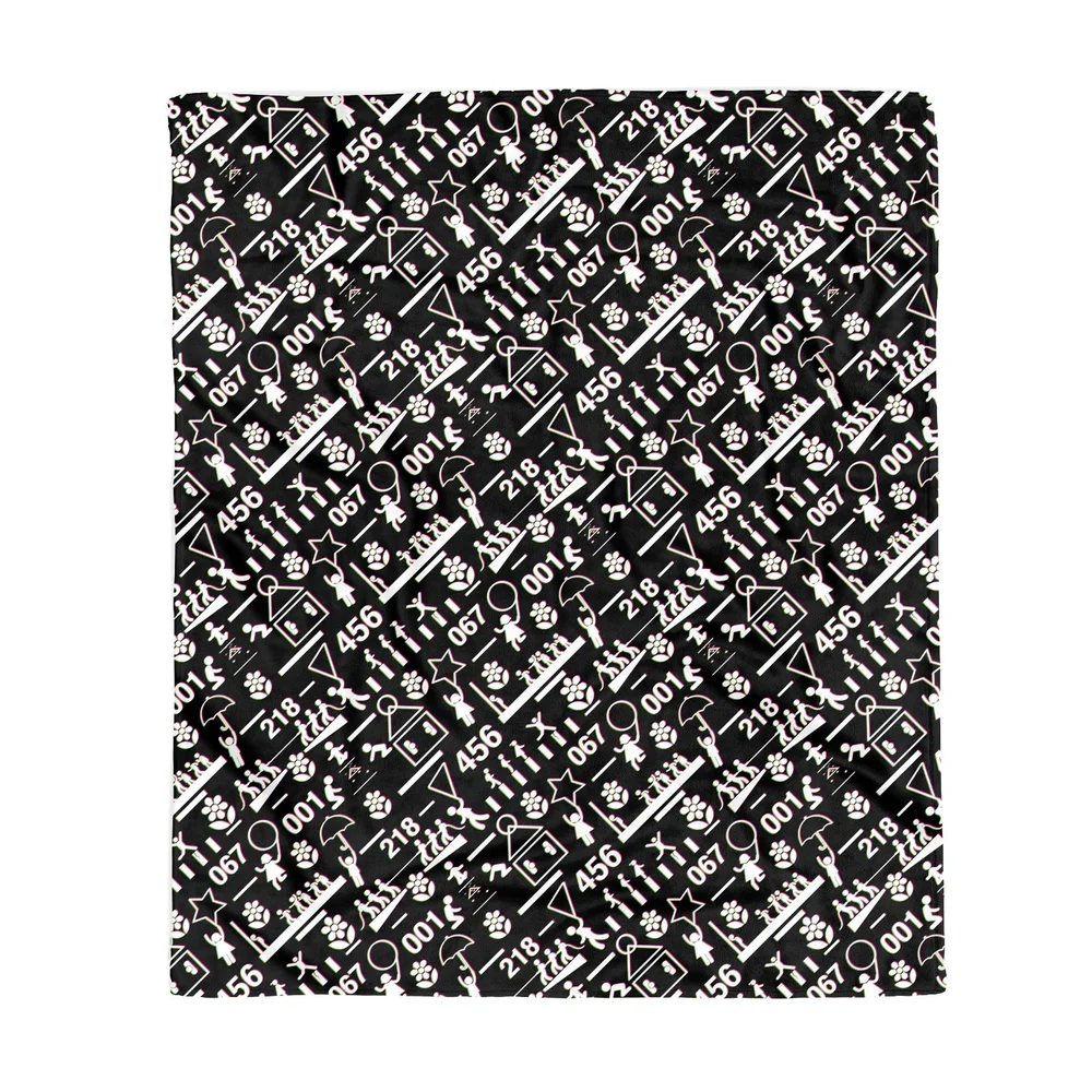 Squid Game Games Glitch Fleece Blanket - M Image 1