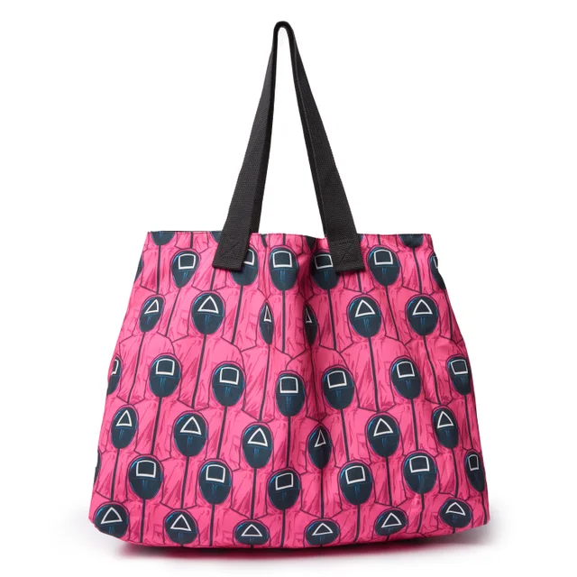 Squid Game Shape Masks Tote Bag