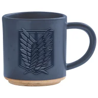 Attack On Titan Scouts Logo Blue Clay Mug