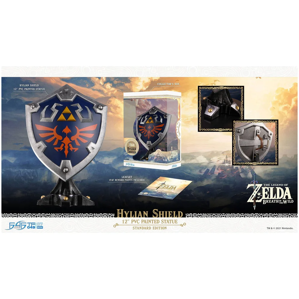 First 4 Figures Legend of Zelda Breath of the Wild PVC Statue Hylian Shield Standard Edition 29 cm Image 1
