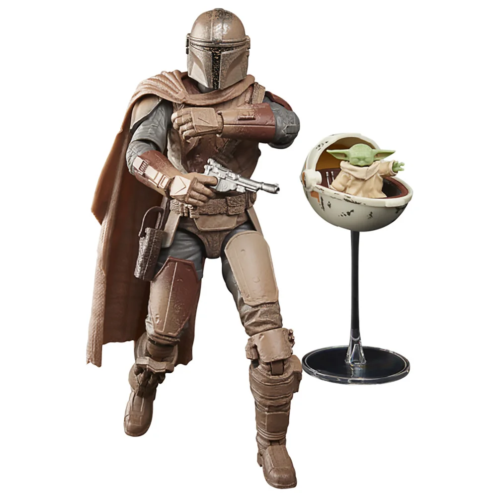 Figurine Hasbro Star Wars The Black Series The Mandalorian et Grogu (Arvala-7) Image 1