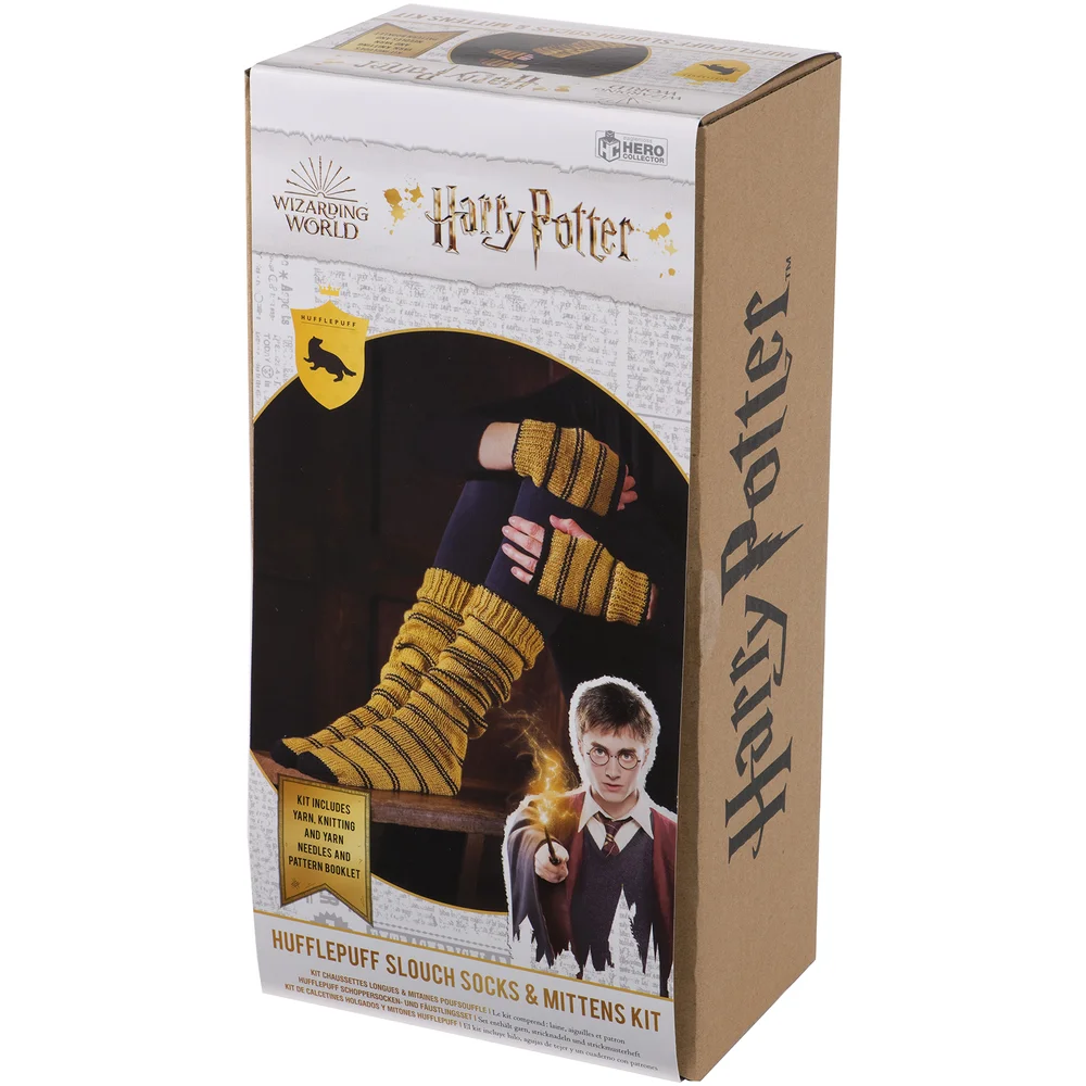 Eaglemoss Hufflepuff Mittens & Slouch Socks Knit Kit Image 1