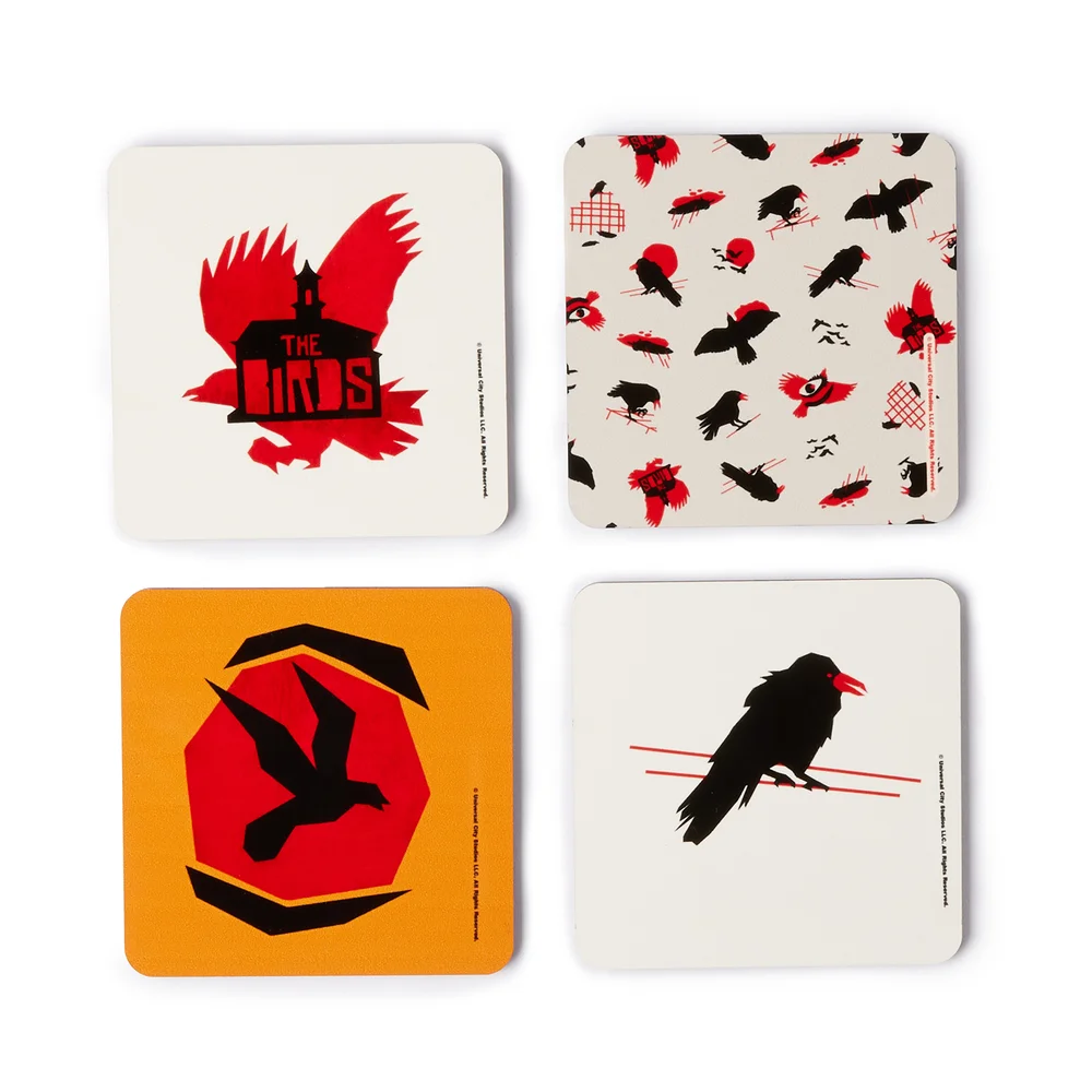 Hitchcock The Birds Flight Set de sous-verres Image 1