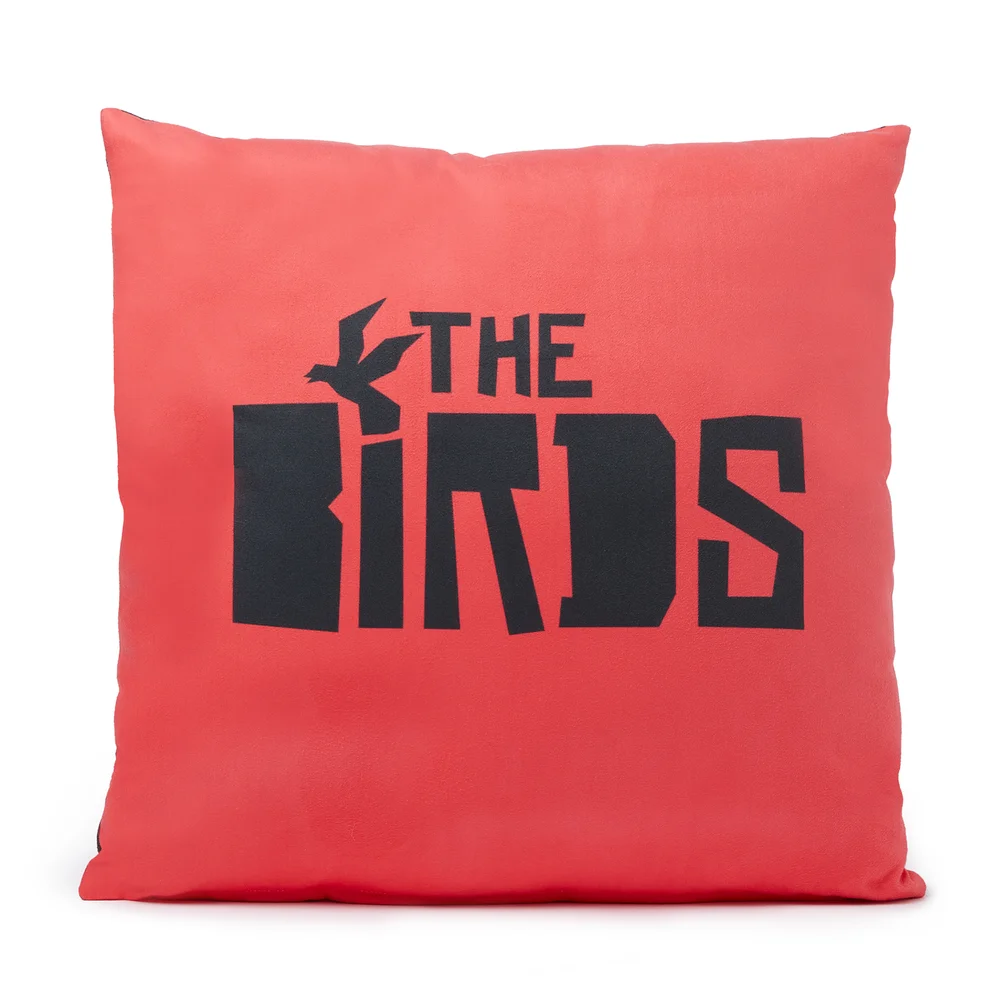 Hitchcock The Birds Abstract Flight Coussin Carré - 40x40cm - Soft Touch Image 1