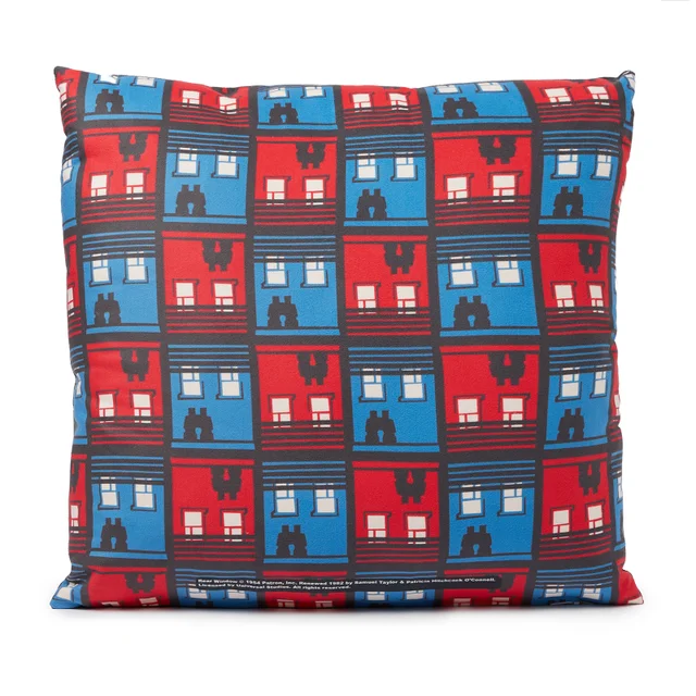 Hitchcock Rear Window Silhouette Coussin Carré