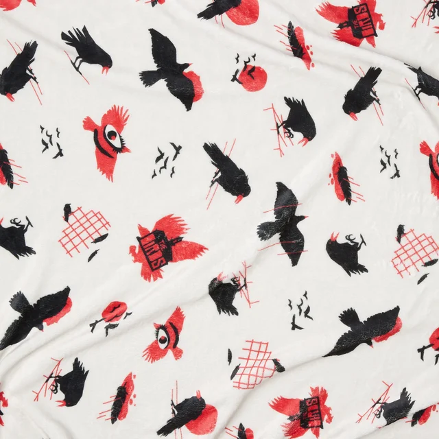 Hitchcock The Birds Flight Collage Couverture Polaire