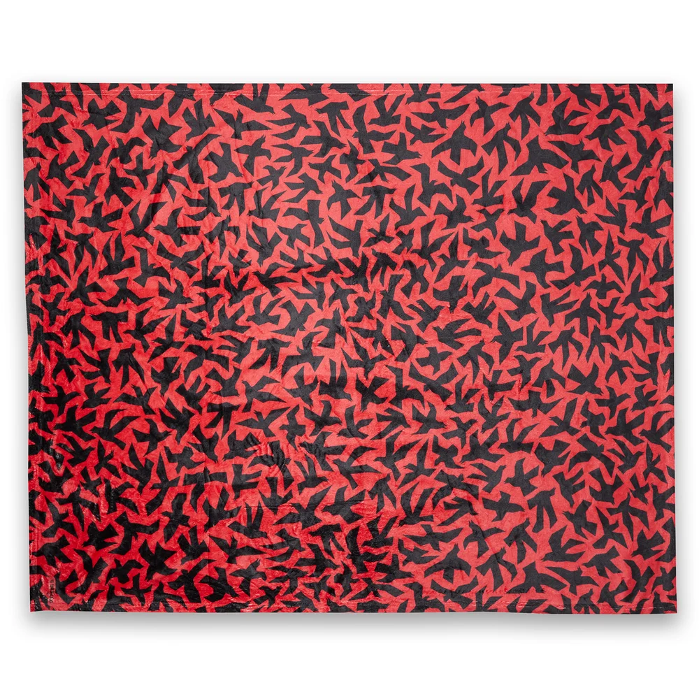 Hitchcock The Birds Abstract Flight Couverture Polaire - M Image 1