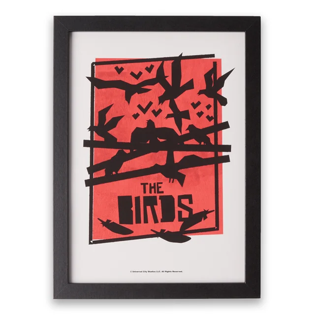 Hitchcock The Birds Abstract Impression d'art Giclée