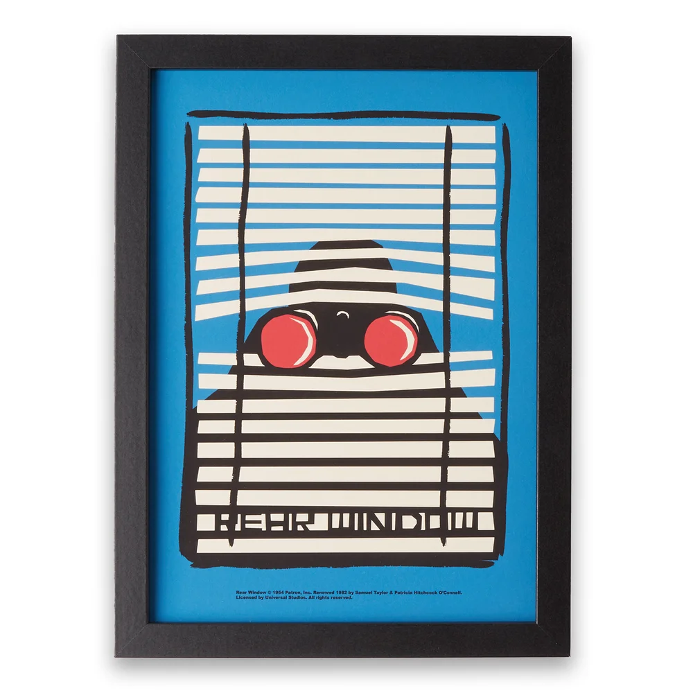 Hitchcock Rear Window Focused Impression d'art Giclée - A4 - Print Only Image 1