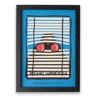 Hitchcock Rear Window Focused Impression d'art Giclée