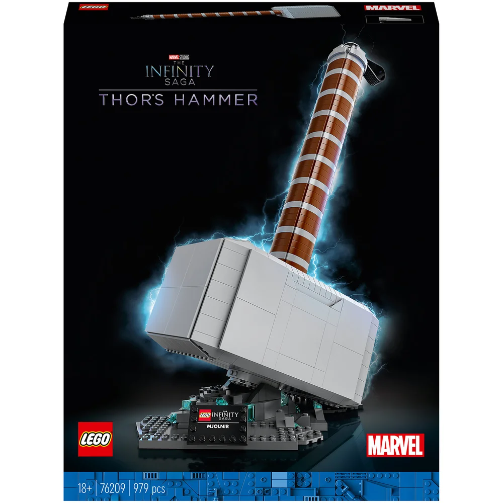 LEGO Marvel Le Marteau de Thor, Maquette à Construire Avengers Pour Adulte (76209) Image 1