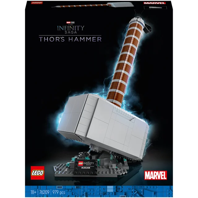 LEGO Marvel Le Marteau de Thor, Maquette à Construire Avengers Pour Adulte (76209)