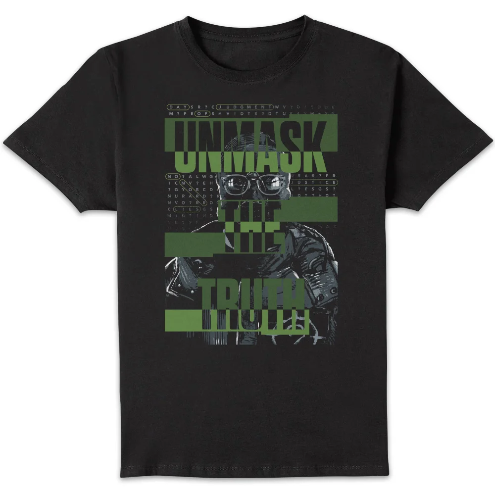 The Batman Unmask The Truth Men's T-Shirt - Black - S Image 1