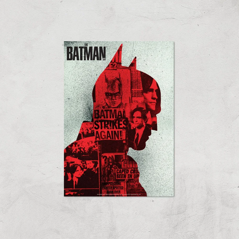 The Batman Silhouette Giclee Art Print - A4 - Print Only Image 1