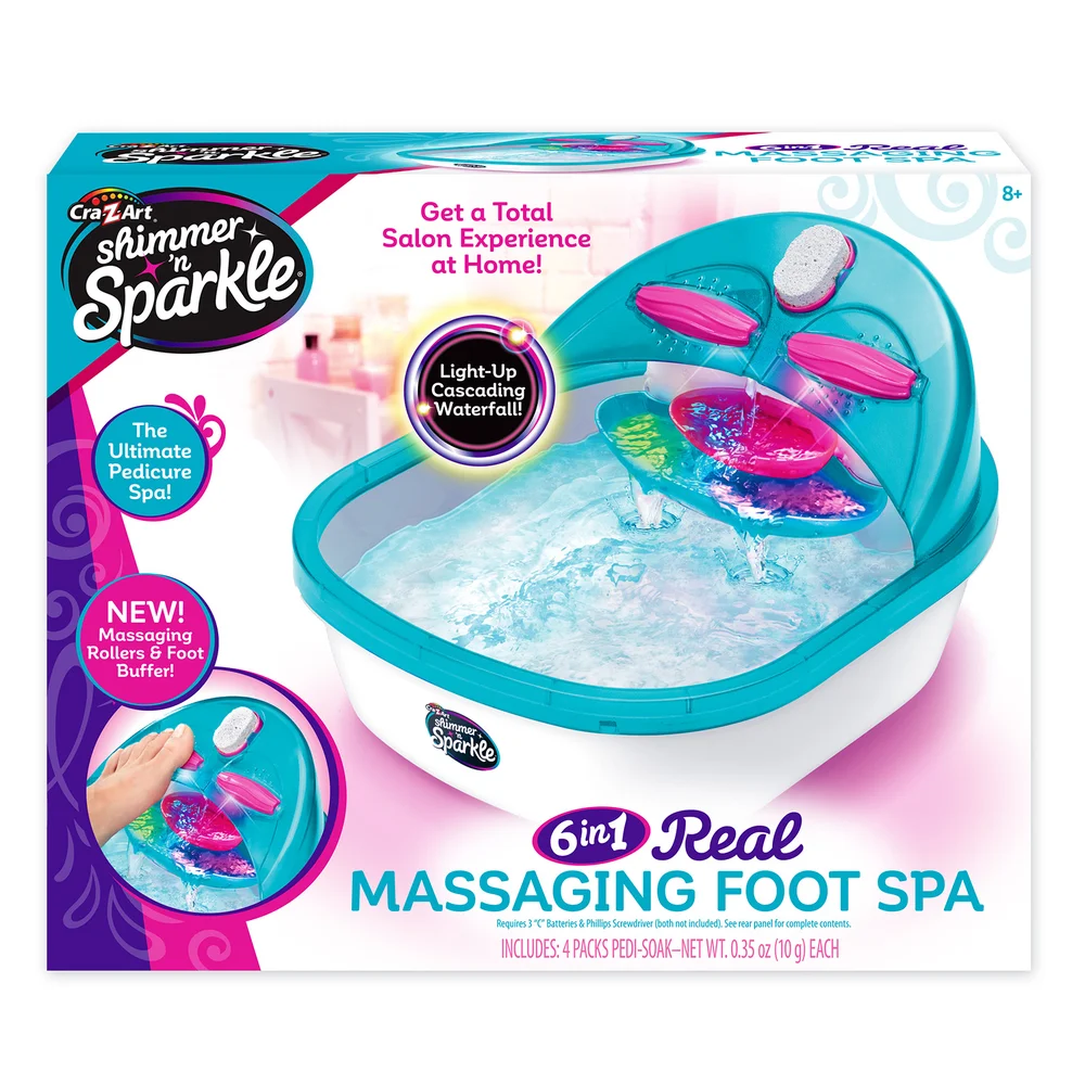 Shimmer 'N Sparkle 6-In-1 Real Massaging Foot Spa Image 1