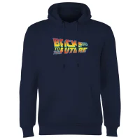 Back to the future Classic Logo Hoodie - Navy - undefined undefined