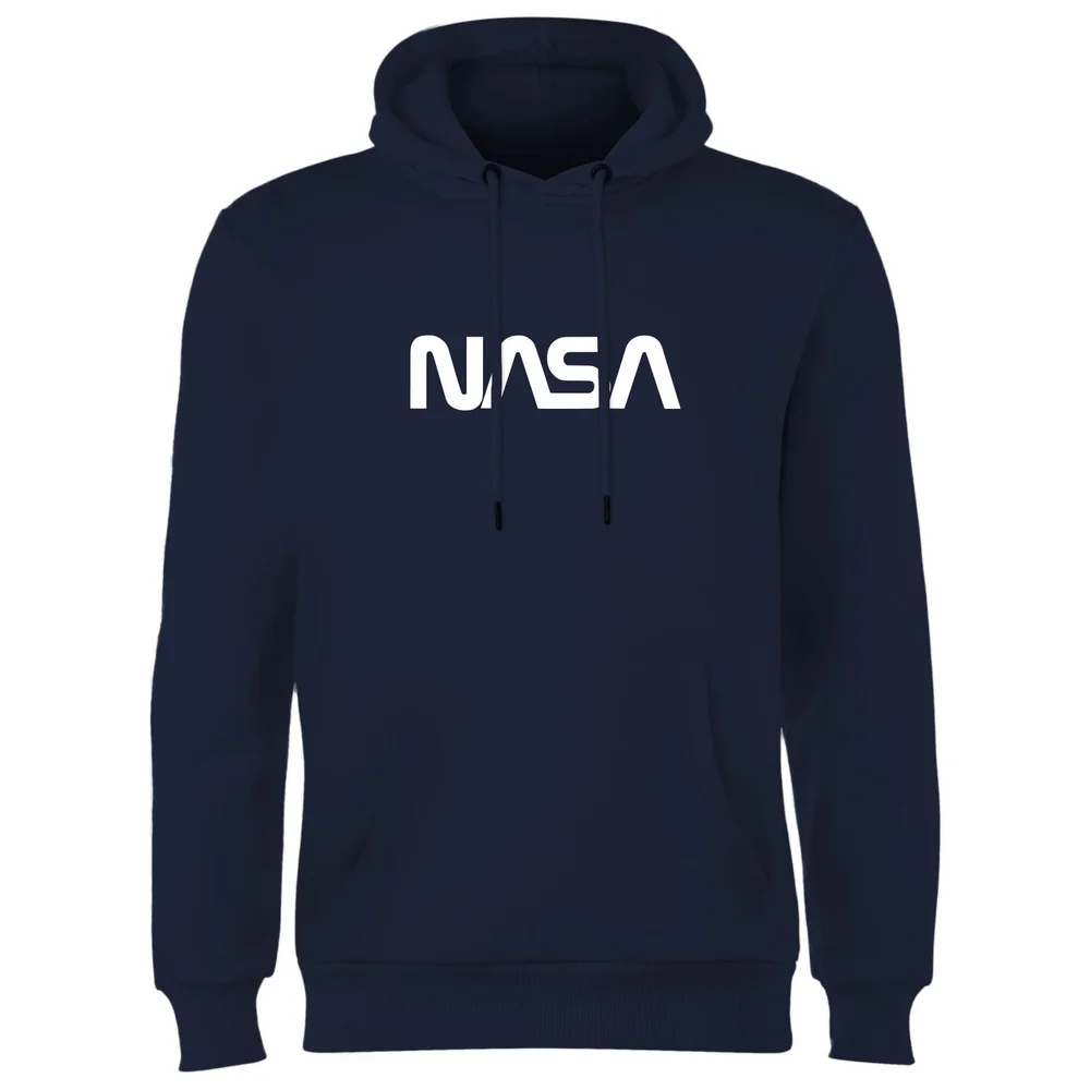 NASA Worm Logotype Hoodie - Navy - S Image 1