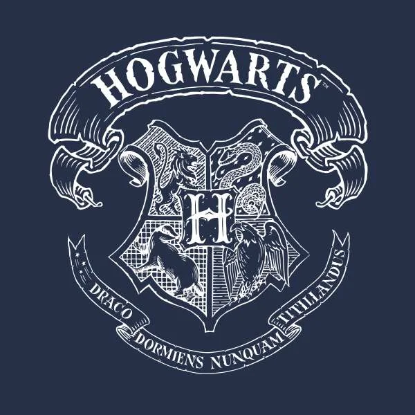 Harry Potter Hogwarts Crest Hoodie - Navy