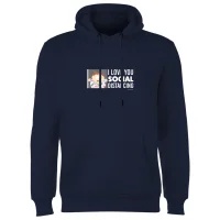South Park Cartman I Love You Social Distancing Hoodie - Navy - undefined undefined