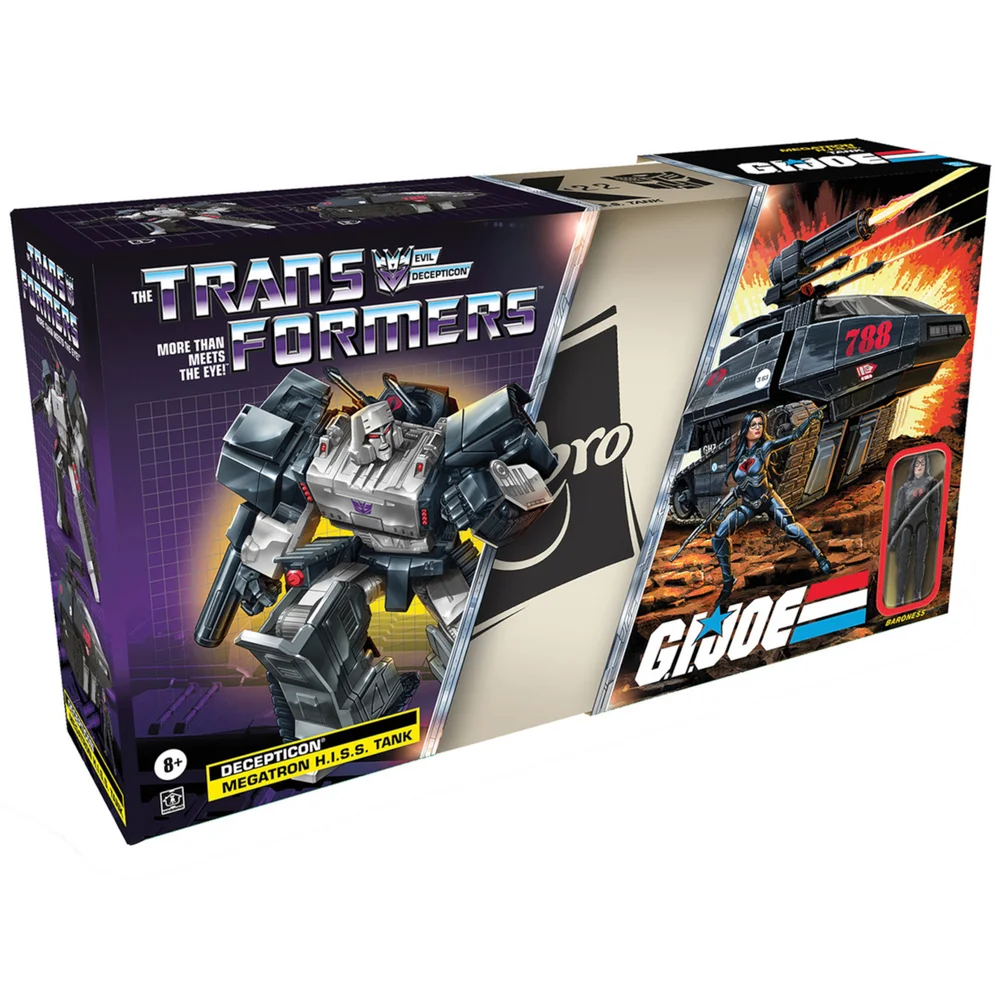 Hasbro Transformers Collaborative : Fusion G.I. Joe, Char H.I.S.S. Megatron et Set Baroness Image 1