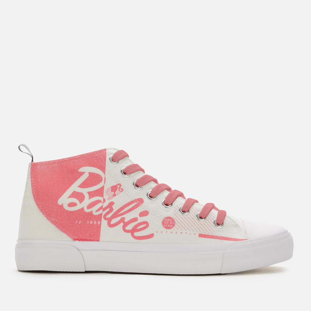 Akedo x Barbie Kids' High Top - White - UK Kids 10 / EU28 Image 1