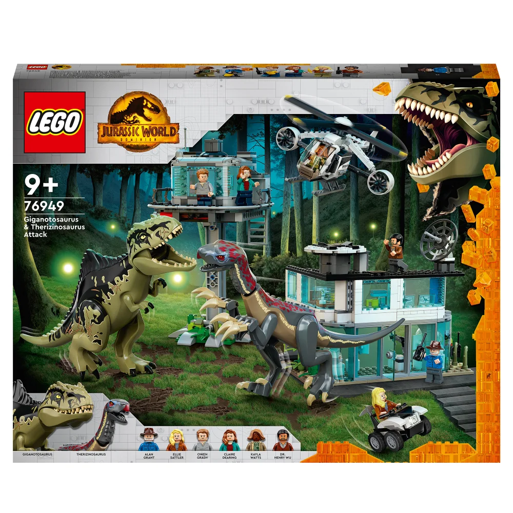 LEGO Jurassic World: L’Attaque du Giganotosaurus et du Therizinosaurus, Jouet Dino(76949) Image 1