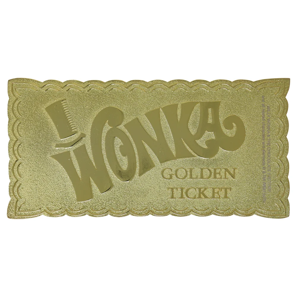 Réplique Willy Wonka Le Ticket d'Or, Charlie et la Chocolaterie - Fanattik Image 1