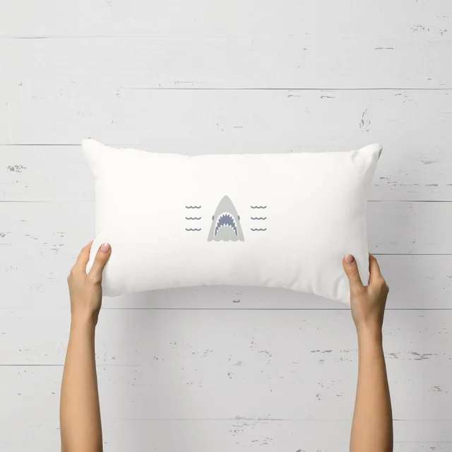 Jaws Mini Shark Rectangular Cushion