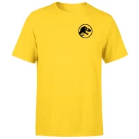 Jurassic Park Silhouette logo Embroidered Unisex T-Shirt - Yellow - undefined undefined
