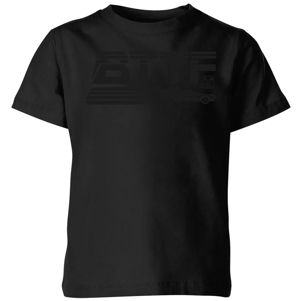Back To The Future Monochrome Kids' T-Shirt - Black - 3-4 ans Image 1