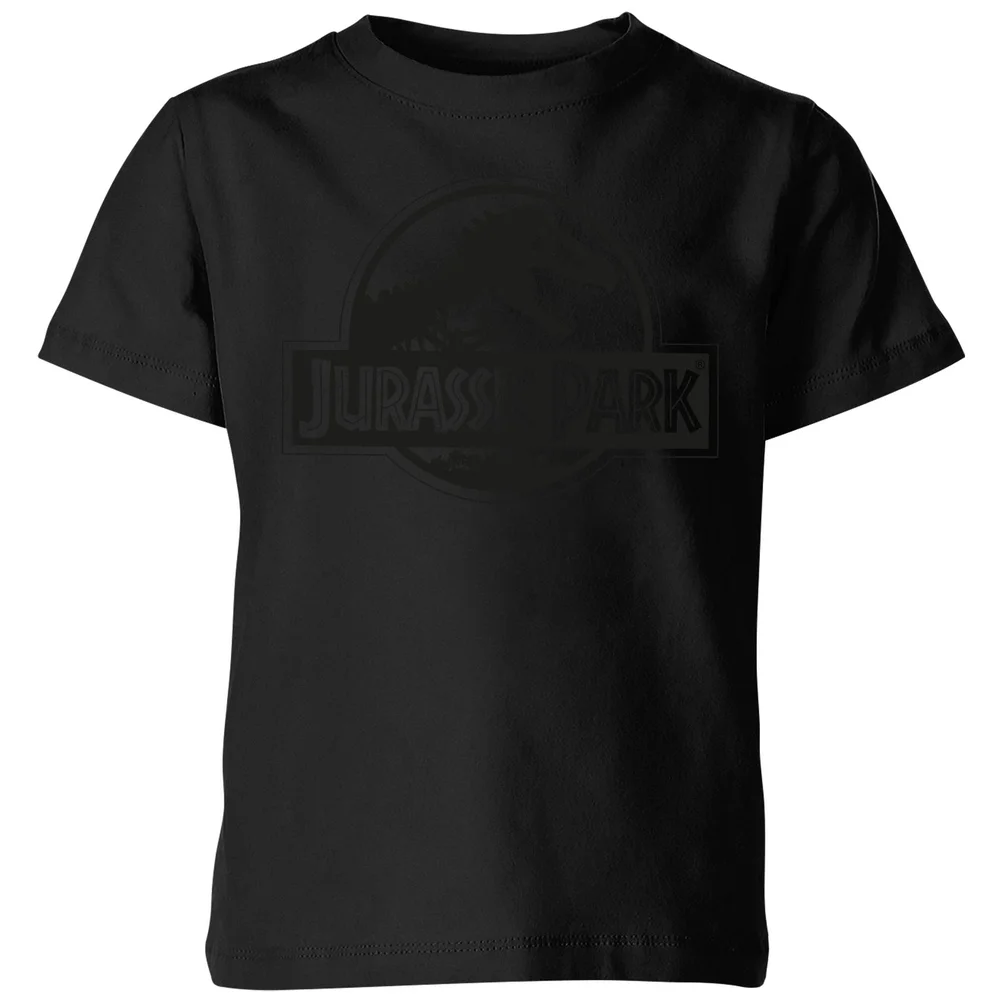 Jurassic Park Monochrome Kids' T-Shirt - Black - 3-4 ans Image 1