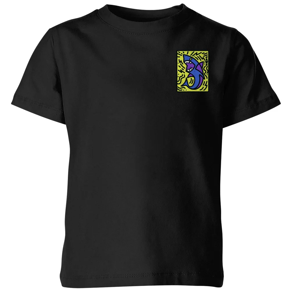 Jaws Doodle Icon Kids' T-Shirt - Black - 3-4 ans Image 1