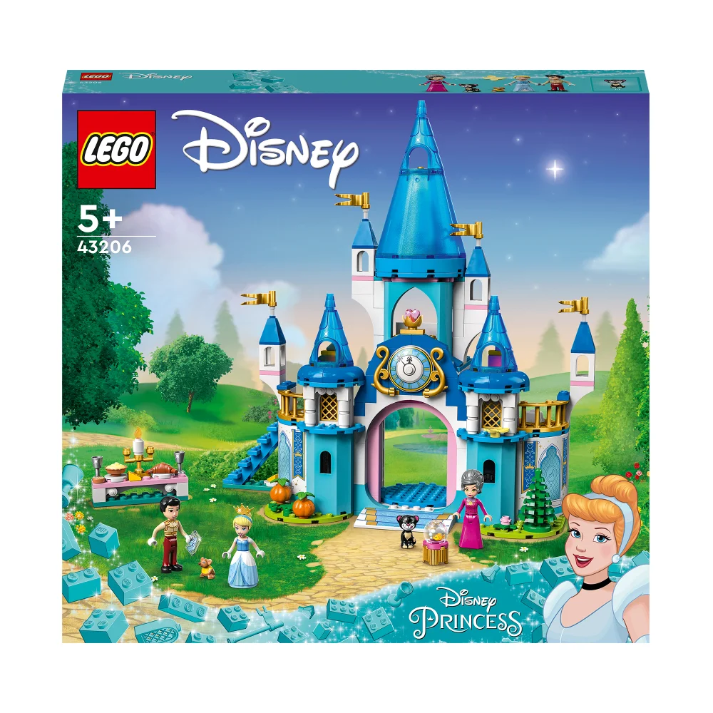 LEGO Disney Princess: Le Château de Cendrillon et du Prince Charmant, Jouet dès 5 Ans(43206) Image 1
