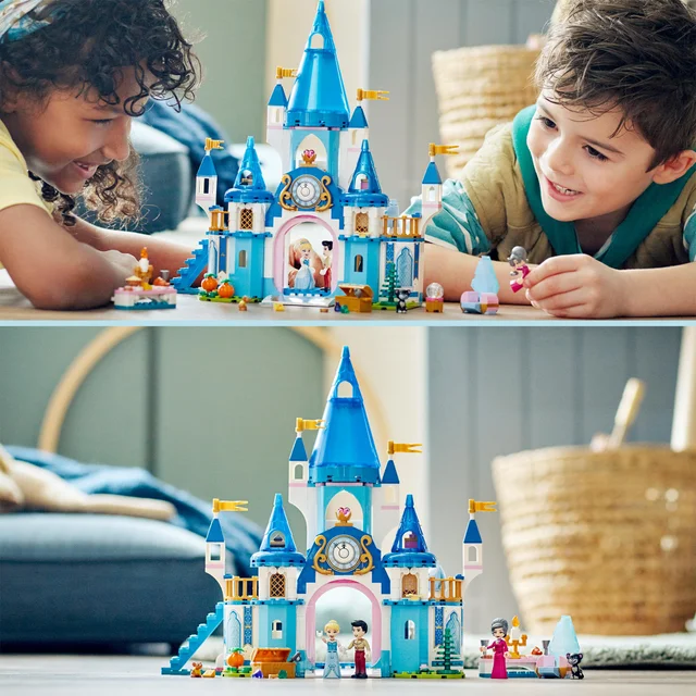 LEGO Disney Princess: Le Château de Cendrillon et du Prince Charmant, Jouet dès 5 Ans(43206)