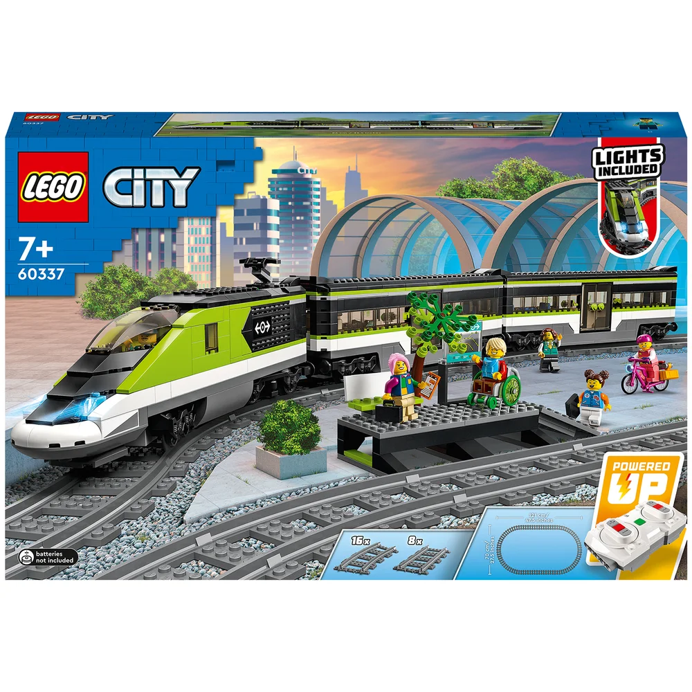 LEGO City: Le Train de Voyageurs Express, Jouet Télécommandé avec Phares Fonctionnels(60337) Image 1