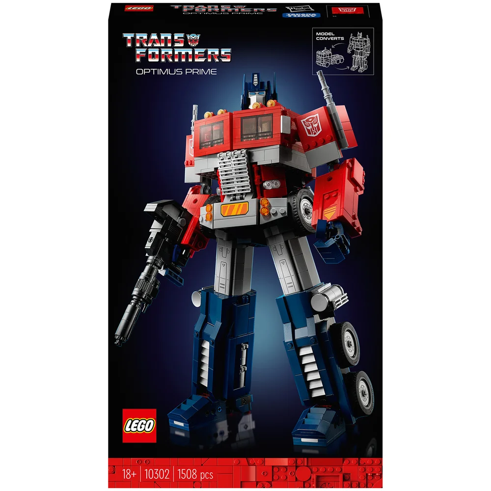 LEGO Icons Optimus Prime, Figurine Autobot Robot de Transformers, Maquette Camion(10302) Image 1