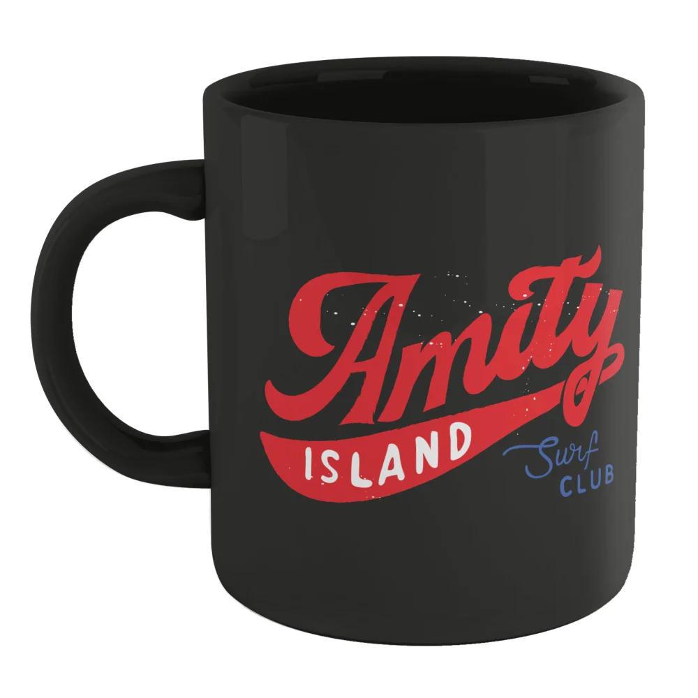 Jaws Amity Surf Club Mug - Black Image 1