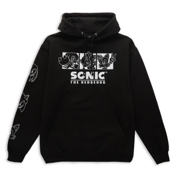 Sweat à capuche Sonic Trio - Noir