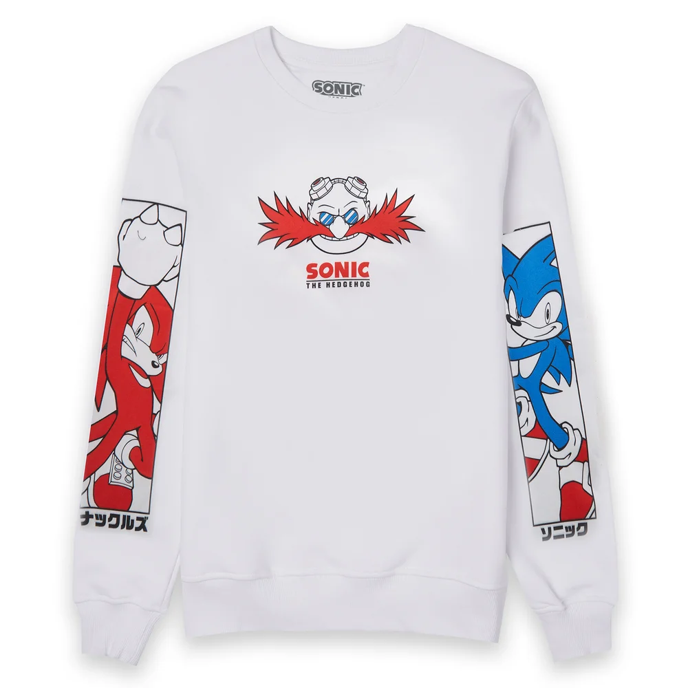 Sweat-shirt Sonic The Hedgehog Eggmans Master Plan - Blanc - S Image 1